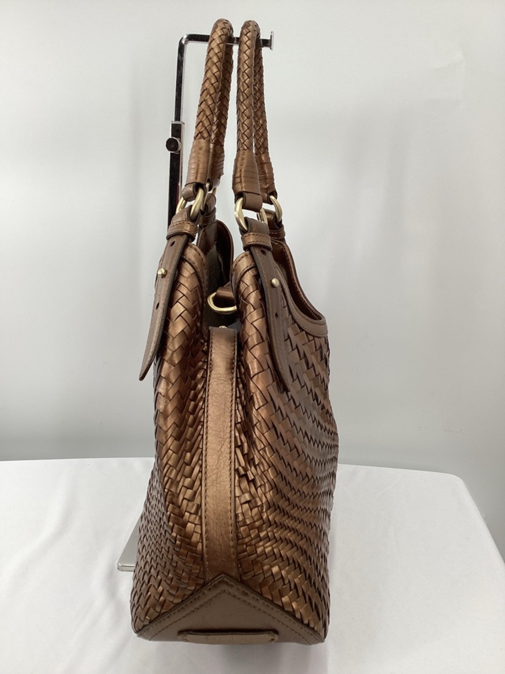 Cole Haan Genevieve Weave Leather Shoulder Bag - Picture 4 of 10